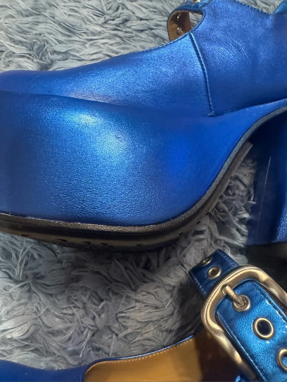 Preowned John Fluevog Superfly Kool Mary Janes in Size 8